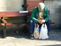 Weary shopper