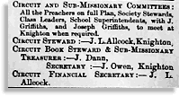 Circuit and Sub-Missionary Committee