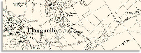 OS map showing Cloggie