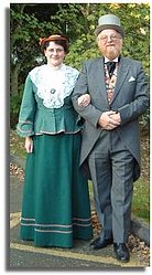 Bookrunner staff in Victorian dress