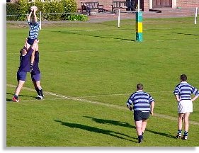 Playing rugby