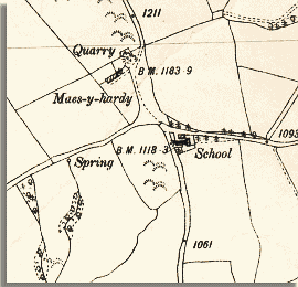 Map of Llanbister
