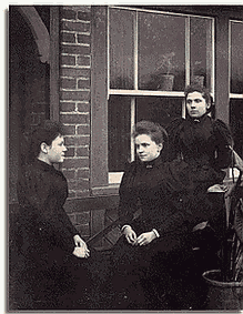 Three women in black