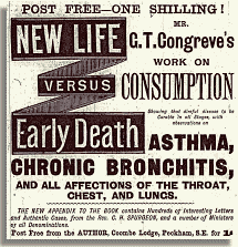 Advert for consumption and bronchitis remedy