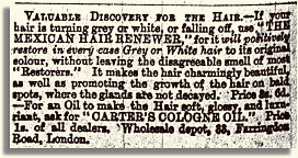 Valuable Discovery for the Hair . . . The Mexican Hair Renewer