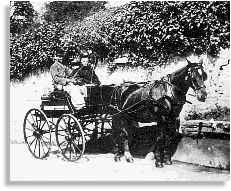 Horse-drawn transport in Crickhowell