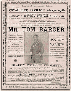 "Mr Tom Barger, Hilarity without Vulgarity"