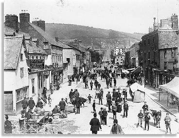 Broad Street, Y Drenewydd c1890