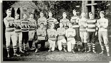 Rugby team, Christ College, Brecon. c1885