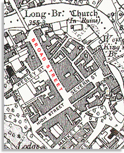 OS map of Newtown centre