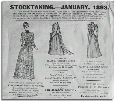 Stocktaking sale, 1893